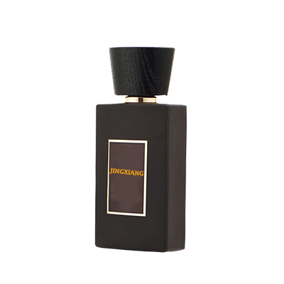 Men 100 ml Square Black Matte Glass Perfume Bottles Willow W