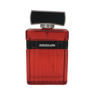 Men 100 ml Transparent Red Glass Polish Perfume Bottles