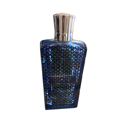 Latest Arabic 100 ml Transparent Blue GLass Perfume Bottles