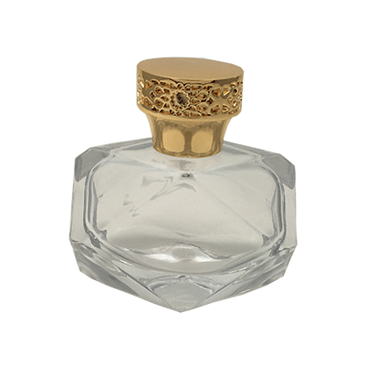 Golden Zamac Perfume Caps With PP Perfume Inner Cap
