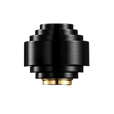 Luxurious Black Round Zamac Perfume Bottle Caps
