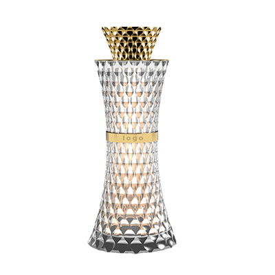 Luxurious 18K Gold Plating Zamac Perfume Bottle Covers