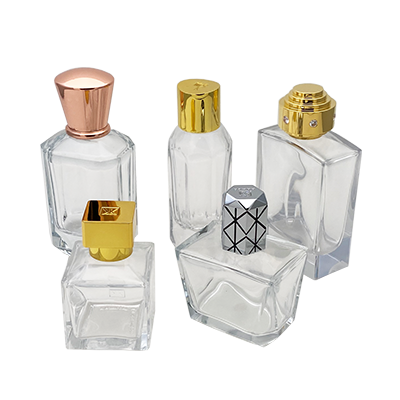 Gold and Rose Gold Plating Zamac Perfume Bottles Covers